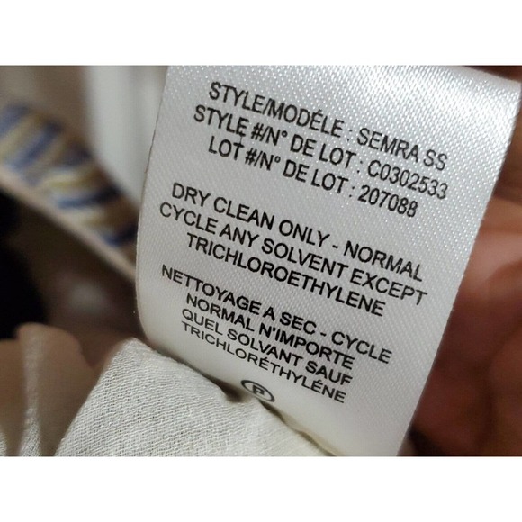 Theory Women's Blue & Yellow 100% Silk Sequin Sleeveless Top Blouse Size S/P - Picture 10 of 13